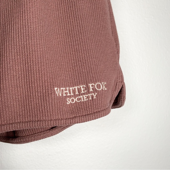 White Fox Endless Summer Lounge Shorts, Size Small, Brown - Picture 4 of 6